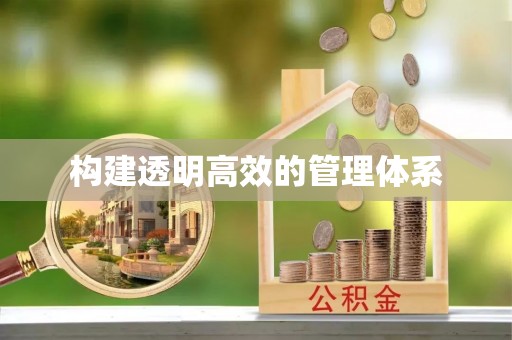 平武构建透明高效的管理体系