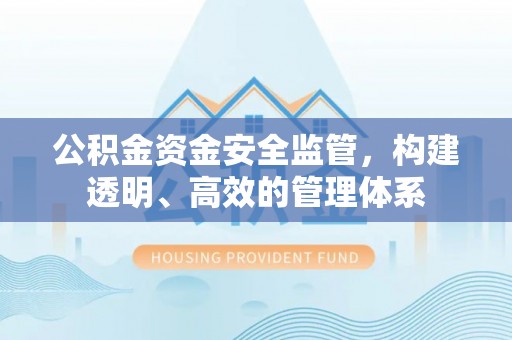 平武公积金资金安全监管，构建透明、高效的管理体系