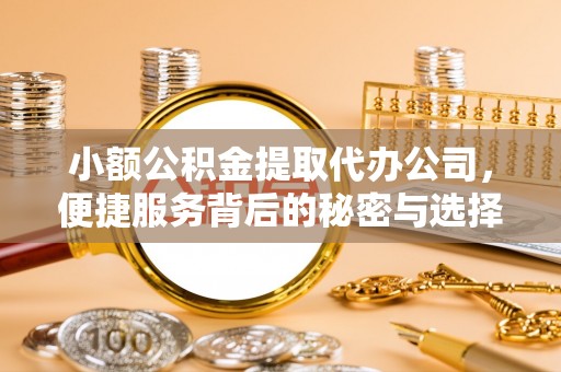 平武小额公积金提取代办公司，便捷服务背后的秘密与选择指南